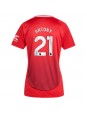 Manchester United Antony #21 Zenski Domaci Dres 2024-25 Kratak Rukavima